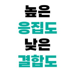 높은 응집도 낮은 결합도